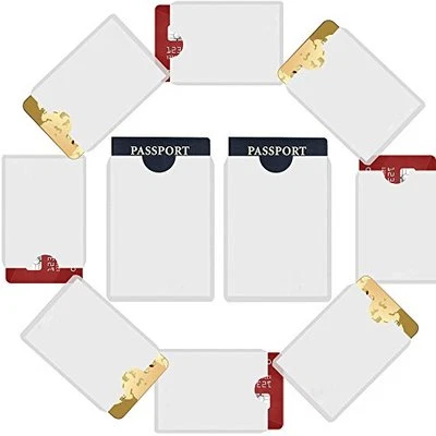 C-SPIN 10 RFID 8x Card 2x Passport Credit ID Sleeve Holder Blocking Safety Shield Theft