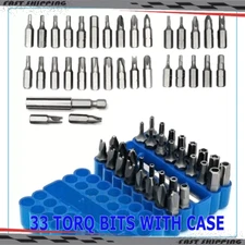 33 Hex Star Spanner Tri Wing Screwdriver Torx Bit Set Tamper Proof Security Torq