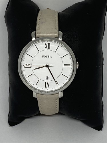 Beige Leather Analog Dial Quartz Watch 