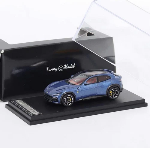 Funny Model 1/64 Ferrari Purosangue SUV Blue Diecast car Model - Picture 1 of 12