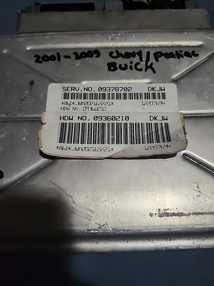 2001-2005 Chevy/pontiac/buick ECU/ECM 09378702/ 09360210 - Image 2 of 2