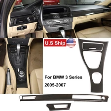 4pcs ABS Carbon Fiber Interior Panel trim Cover For BMW 3 2007 335i coupe 05-07