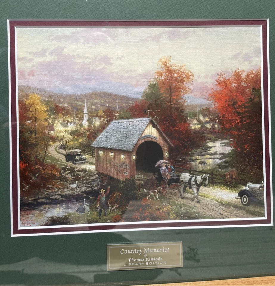 2006年托马斯·金凯德乡村回忆图书馆版家庭内饰16x18 — 第 2/4 张图片