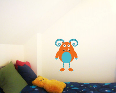 Samunshi Monster Wandtattoo Wandaufkleber Kinderzimmer Aufkleber  4 Größen