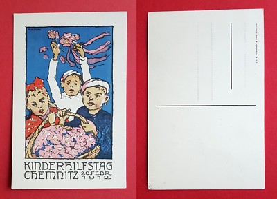 Occasion postcard Chemnitz 1912 Children's Aid Day on 20 February 1912 (33960