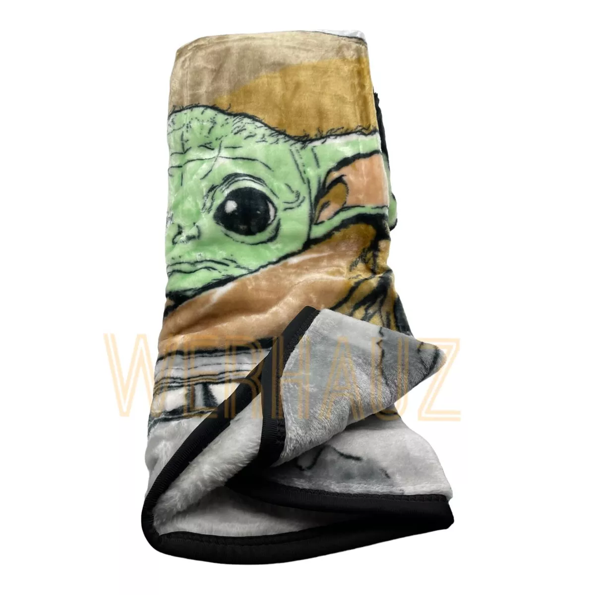 Mandalorian Baby Yoda Soft Blanket Precious Cargo 43.5