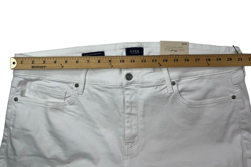 NYDJ Not Your Daughters Jeans Plus 22W Marilyn Straight Crop with Fray Cuff NWT - Picture 12 of 24