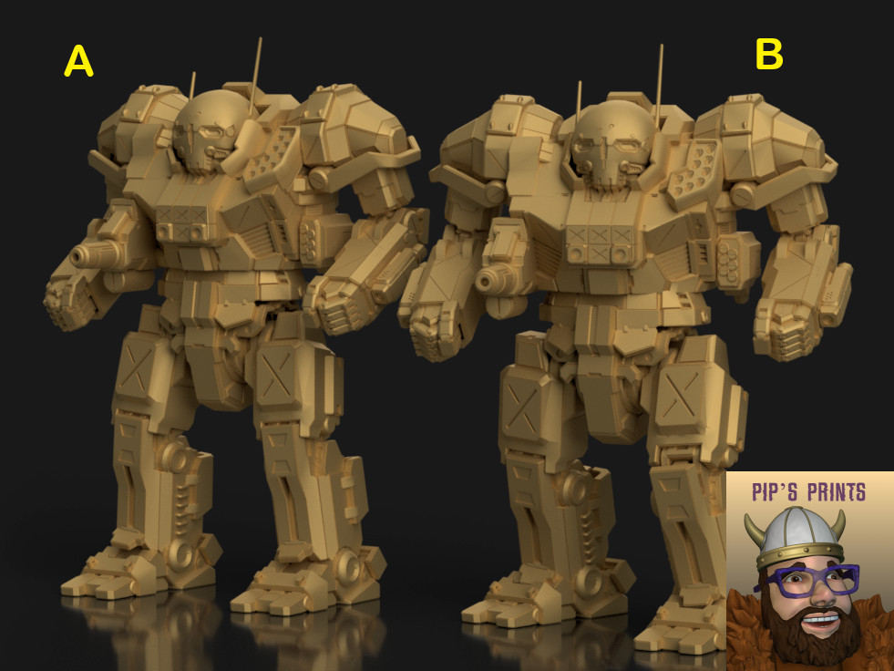 Atlas AS7-D para Battletech CGL escala Syllogy ¡Dos variaciones! 6mm-10mm-15mm