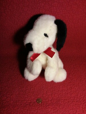 10'' United Features FLOPPY PEANUTS SNOOPY DOG BEAN BAG plush stuffed super soft
