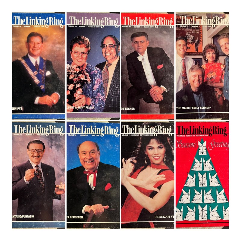 The Linking Ring Magic & Magician Magazine  1996   #1, 2, 3, 4, 6, 7, 9, 12