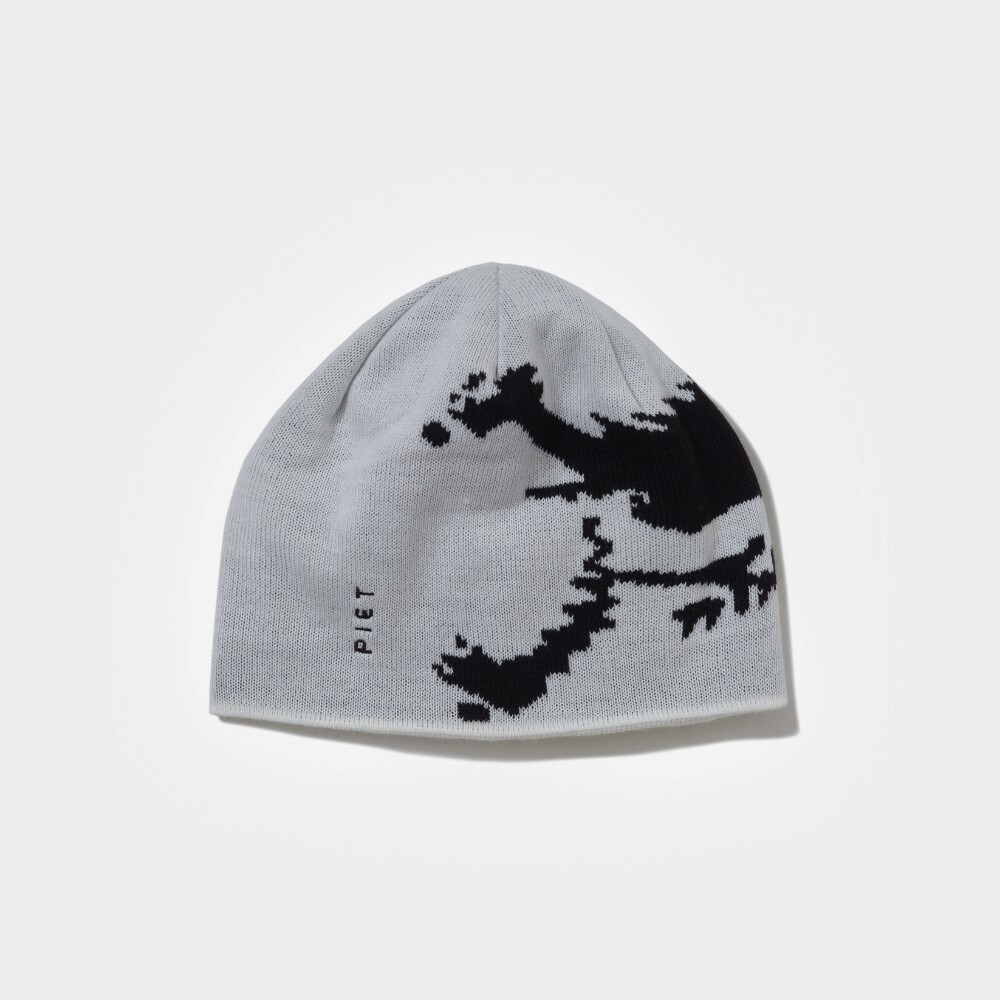 OAKLEY PIET BEANIE SKULL HAT GRAY & BLACK COLLAB 2023 RARE OAKLEY PIET BEANIE SKULL HAT GRAY & BLACK COLLAB 2023 RARE