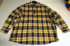 NWT's Roundtree & Yorke Multicolor Heavyweight Button Down Shirt XXL 2XL