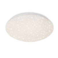 Led Deckenleuchte Dimmbar Fernbedienung Sternendekor Cct 23W Metall Weiß