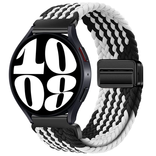 Correa de reloj de pulsera magnética de nailon trenzado de 18 mm 20 mm 22 mm correa de liberación rápida - Imagen 33 de 169