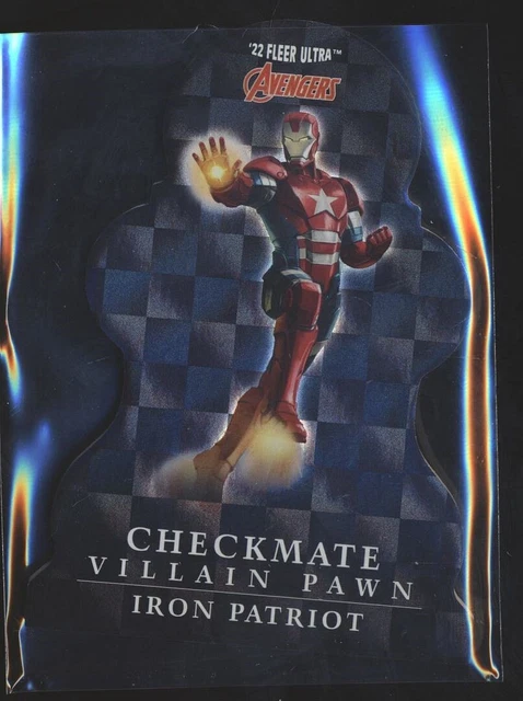 2022 FLEER ULTRA MARVEL AVENGERS CHECKMATE VILLIAN PAWN IRON PATRIOT
