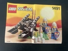LEGO Castle: Black Knights Battering Ram (1491) Complete Set Vintage