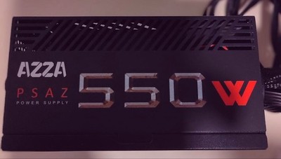 550 Watt ATX Netzteil AZZA PSAZ 80Plus Bronze 12cm Lüfter Black