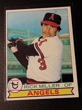 1979 Topps Baseball - #654 Rick Miller - California Angels VG-EX Condition 