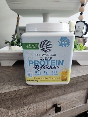NEW Sunwarrior Clear Protein Powder Plant-Based Vegan Low Cal Exp 9/27 Pineapple
