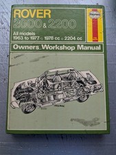 Rover P6 2000 2200 1963-1977 Haynes Owners Workshop Manual Rover P6 2000 2200 1963-1977 Haynes Owners Workshop Manual