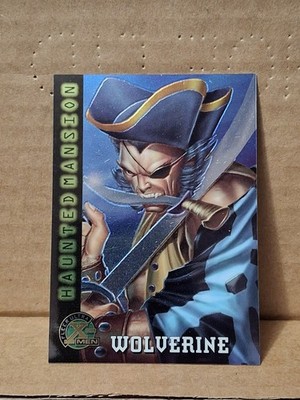 1995 WOLVERINE AS CAPTAIN CLAW MARVEL SUPER HERO CARD #99 MCU X-MEN