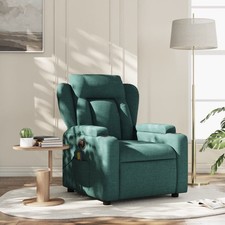 Massage Recliner Chair Dark Green