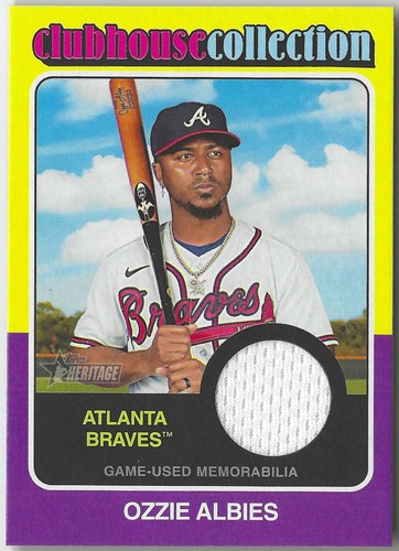 Topps Heritage Clubhouse Collection Memorabilia/Relic Cards - You Pick Upd 2/7 - Afbeelding 56 van 111