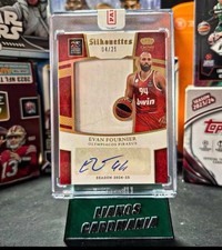  2024-25 PANINI CROWN ROYALE EUROLEAGUE Patch Auto /25 EVAN FOURNIER Silhouettes