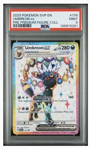 PSA 9 Umbreon ex SVP 176 2025 Pokemon Premium Figure Collection Promo