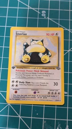 Pokémon TCG Snorlax Jungle 27/64 Regular 1st Edition Rare LP