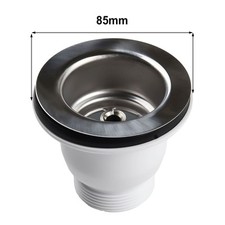Brand New Sink Strainer Home Kit Opening 60mm Replacement Stainless Steel