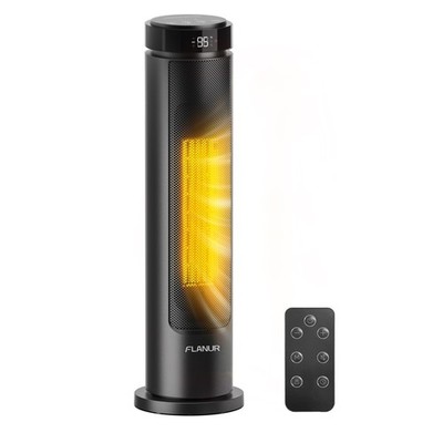 Space Heater, 1500W Portable Heater with Remote, Thermostat, 5 Modes, Child L...