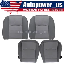 Fits 2013 2014 2015 Dodge Ram 1500 2500 3500 Both Side Cloth Seat Cover Gray