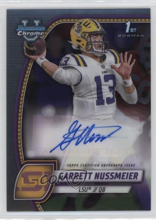 2024 Bowman U Chrome Chrome Prospect Auto Garrett Nussmeier #PA-GNU Auto 1o52