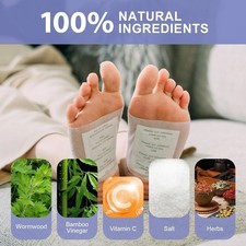42PC Detox Foot Patches Pads Natural Toxin Removal Sticky Adhesive Clean Relax