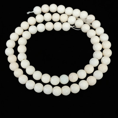 4,5 mm Natürliche Runde Weiße Koralle Edelstein Perlen 90 Stck. / Strang Schmuck Basteln