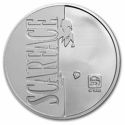 2023 Chad 1 oz Silver 5000 Francs Scarface 40th Anniversary (TEP