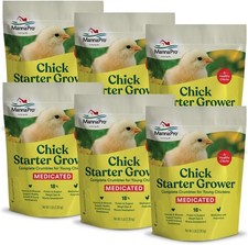 Medicated Chick Starter Grower Crumbled Chick Feed W/ Amprolium Complete