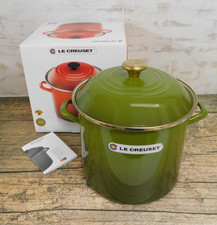 Le Creuset Enameled Steel 12 Quart Stockpot in Olive - New