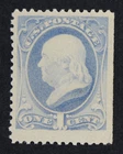 CKStamps: US Stamps Collection Scott#206 1c Franklin Mint H OG