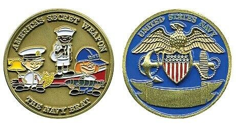 U.S. Navy Brat Challenge Coin Military Pride Collectible