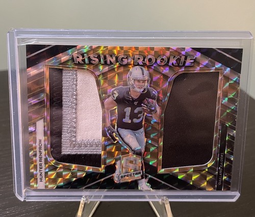 2019 Spectra Football Hunter Renfrow dual 3 Color Patch Gold /10 Sick!!
