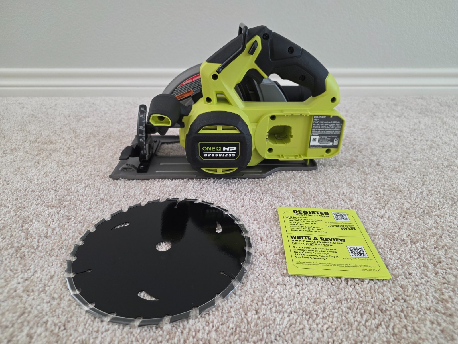 Open Box / New! Ryobi ONE+ HP 7-1/4