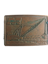 VINTAGE MARION BRASS BELT BUCKLE