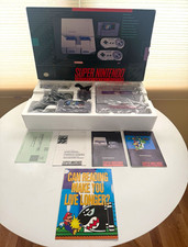Super Nintendo SNES Super Mario World Set MINT Condition Complete in Box