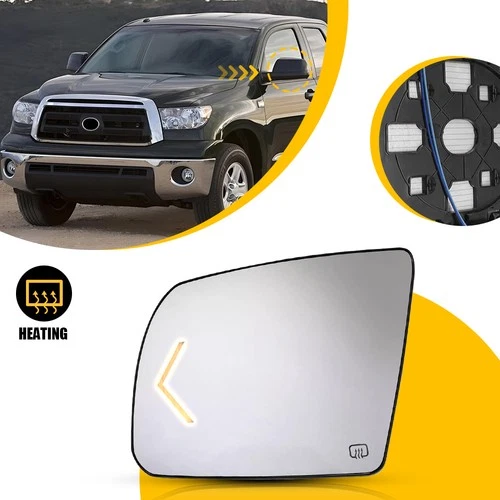 For Toyota Sequoia 2008-2017 / Tundra 07-2021 Mirror Glass Heated Driver Side H