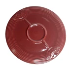 Fiesta Homer Laughlin Large Tray plate Hostess vegetable /chip  Cinnabar 12.25"