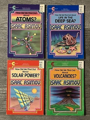 4 Book Lot in the ''How Did We Find Out'' Series by Isaac Asimov