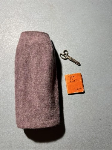 Vintage Barbie Sweater Girl 976- 3 Pc Set ( Skirt, Scissors & How To Knit Book)