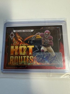 2021 PHOENIX HOT ROUTES Terry McLaurin  17/75 AUTO JERSEY # MATCH FM